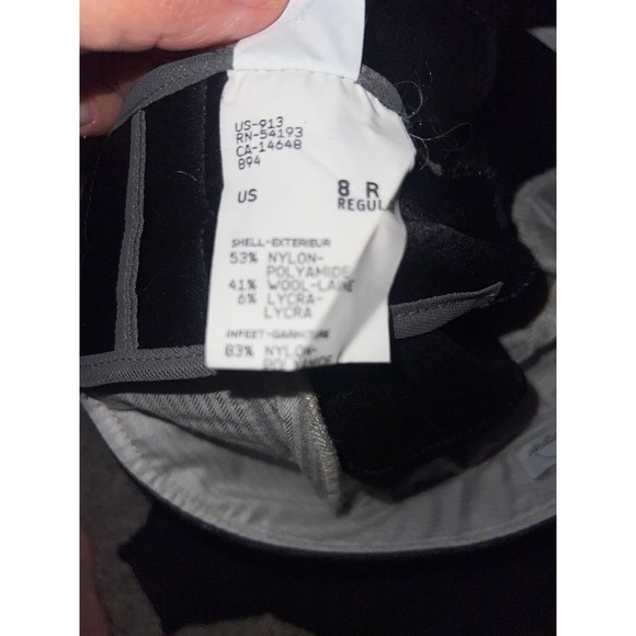 Bogner Stirrup Ski Pant Sz 8r High Rise Black minimalist monochrome - Picture 5 of 7